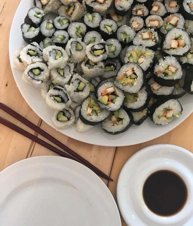 Ein Foto von selbstgemachtem Sushi